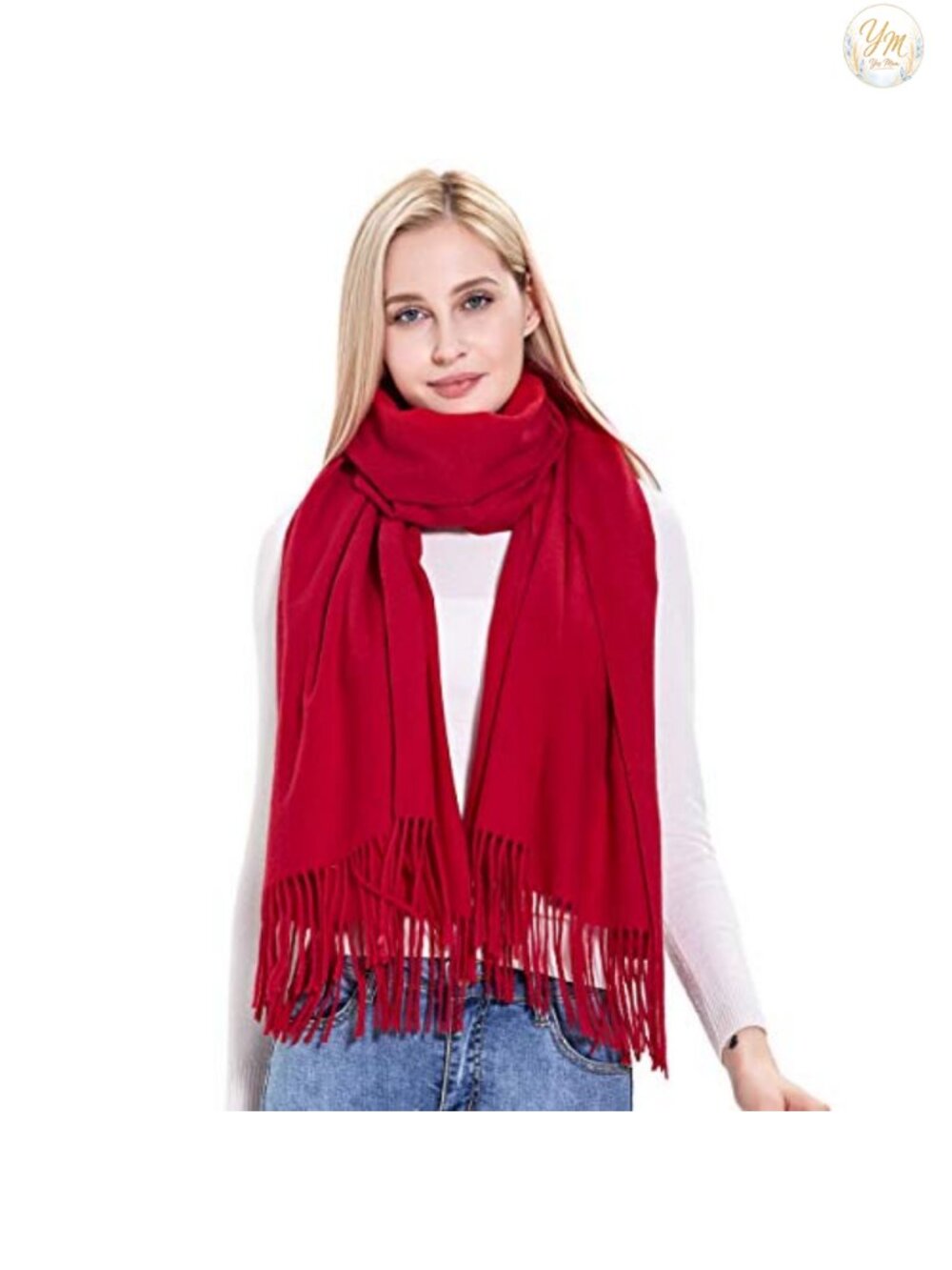Wool Pashmina Scarf Shawl Wrap Super Soft Warm 28x78 Women